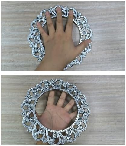 2pcs Silver Curtain Tiebacks, Round Drapery Holdbacks, 12 Crystals - Image 6