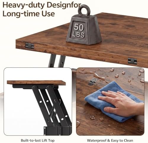 31.5'' Lift Top Coffee Table - Image 6