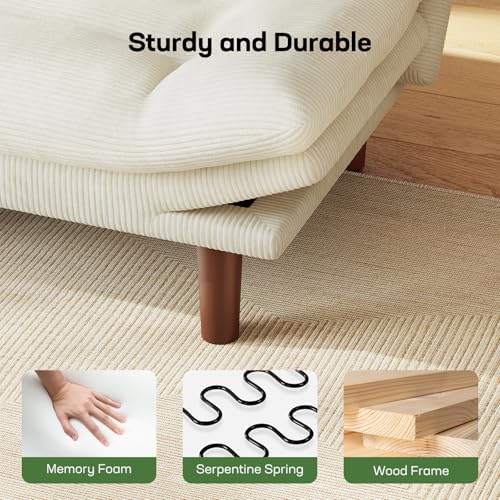 Marsail 66.02" Futon Sofa Bed, Convertible Couch & Sleeper Sofa - Image 5