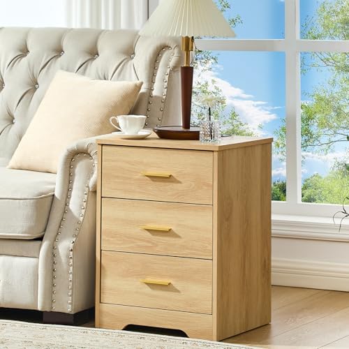 Natural Oak Dresser for Bedroom, 3 Drawer Dresser by LIDYUK