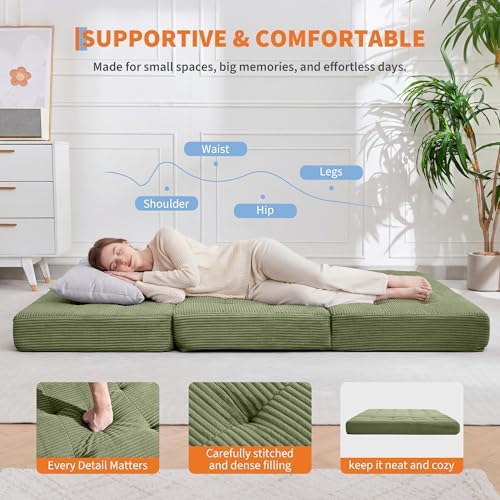 Folding Mattress, 6 Inch Thickness Tufted Folding Mattress - Image 6