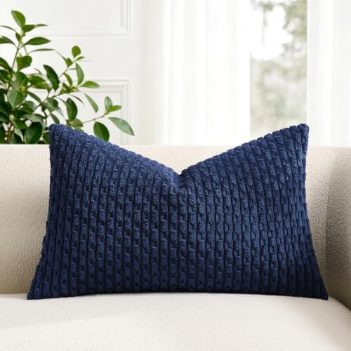 Kevin Textile Soft Corduroy 14"x24" Lumbar Pillow Cover 1 Pack by KevinTextile