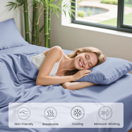Love's cabin 100% Rayon Derived from Bamboo, Twin XL Sheet Set, 3 Pieces - Image 5