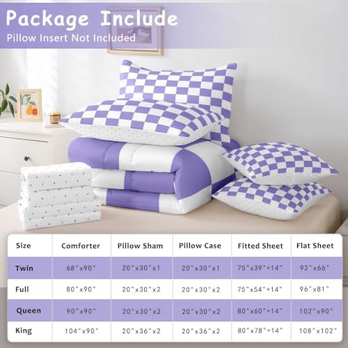 Feelyou Checkered Retro Comforter Set - Image 6