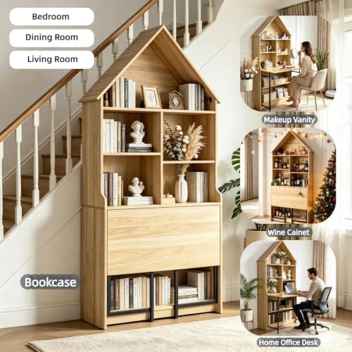 Modern White Arched Bookshelf - Image 5
