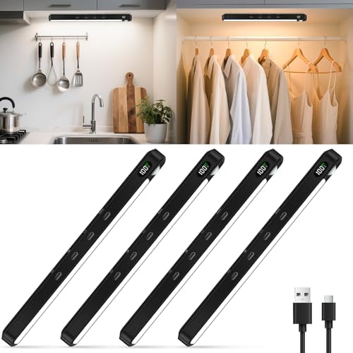 WILLED Under Cabinet & Closet Lights, Motion Sensor, Rechargeable, 3 Color Temps by WILLED