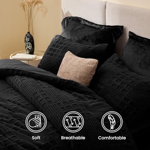 EXQ Home Waffle Comforter Set Twin Size, 2 Pieces Bed Set - Image 6