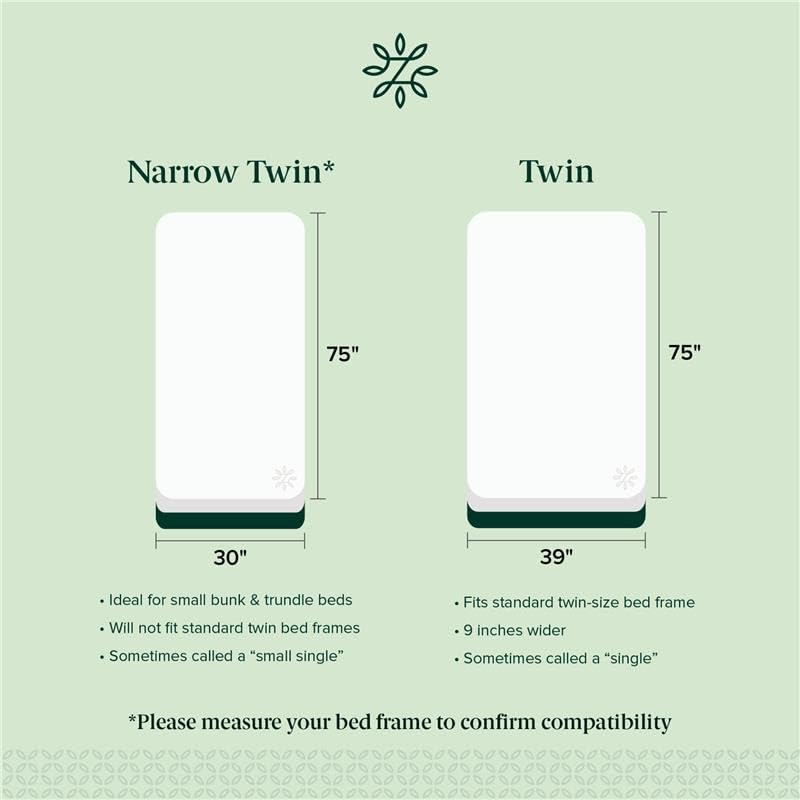 Zinus 6 Inch Narrow Twin Foam & Spring Mattress, Medium Feel - Image 2