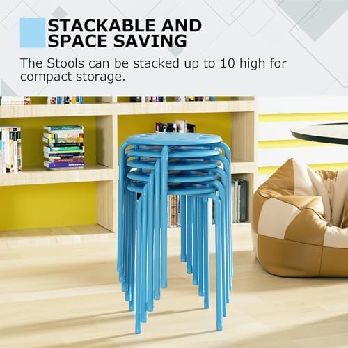 VECELO 6-Piece Stacking Stools for Classroom - Image 5