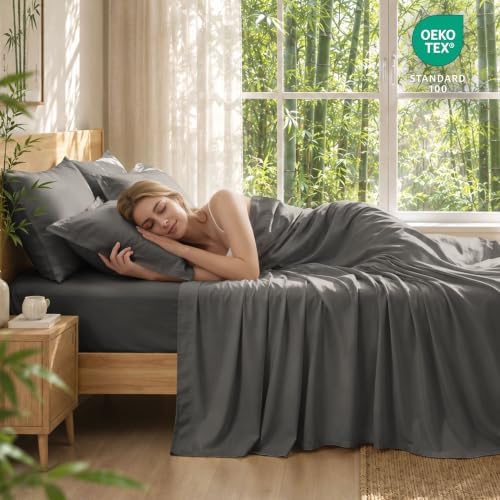 6 Piece Full Size Sheets Set, Rayon Derived from Bamboo - Image 3