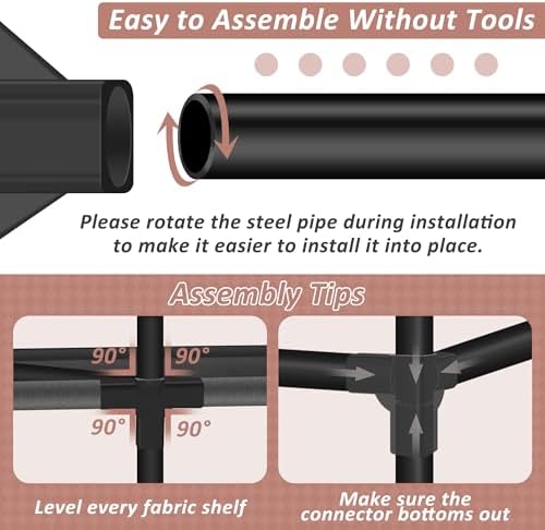 Wardrobe Closet, Quick and Easy Assembly - Image 7