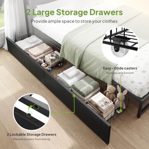 Welzona Twin Corner Bed Frame - Image 7