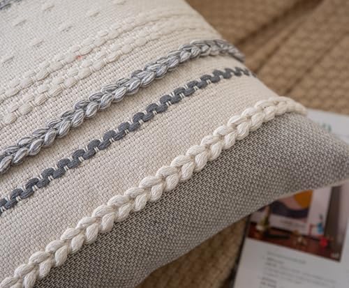 Cethom Boho Throw Pillow Covers 12x20 Inch Set of 2, Accent Cushion Cover - Image 3