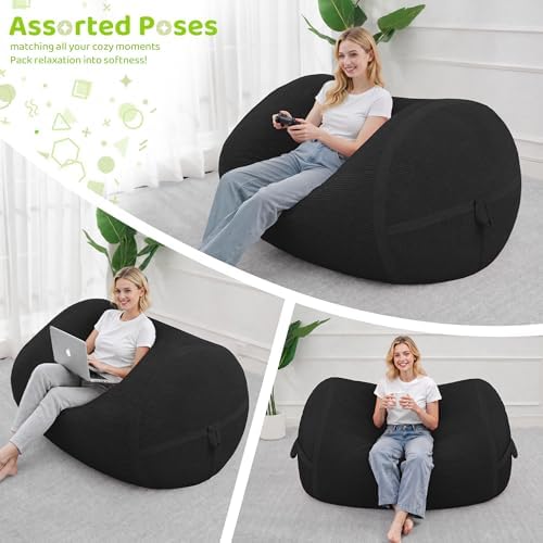 4FT Bean Bag Chair 4'Big Bean Bag Chairs - Image 5