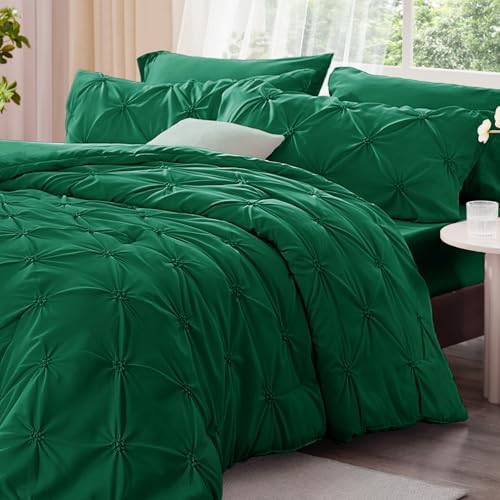 BEDELITE Queen Comforter Set Forest Green, Fluffy & Soft Comforter - Image 2