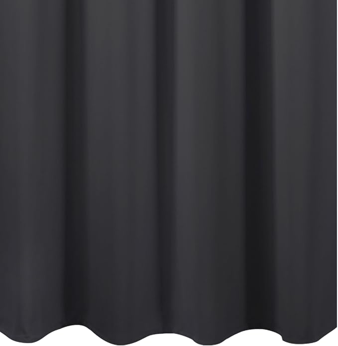 LEMOMO Blackout Curtains 52 x 84 inches Long Dark Grey Curtains Set of 2 Panels - Image 8