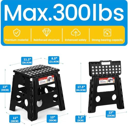 13 Inch Folding Step Stool, Non-Slip Surface - Image 4