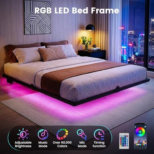 Liians King Floating Bed Frame - Image 3