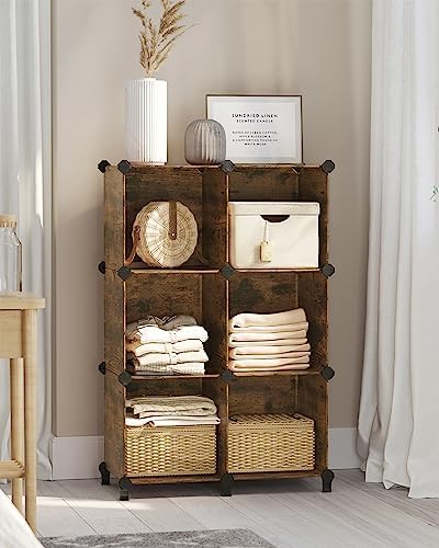 SONGMICS 6 Cube Storage Organizer, DIY Closet Shelf - Image 4