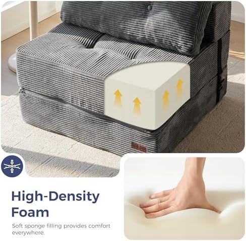 MAXYOYO Folding Sofa Bed, Convertible Chair Bed - Image 6