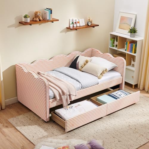KEIKI Twin Size Upholstery Gingham Daybed by KEIKI