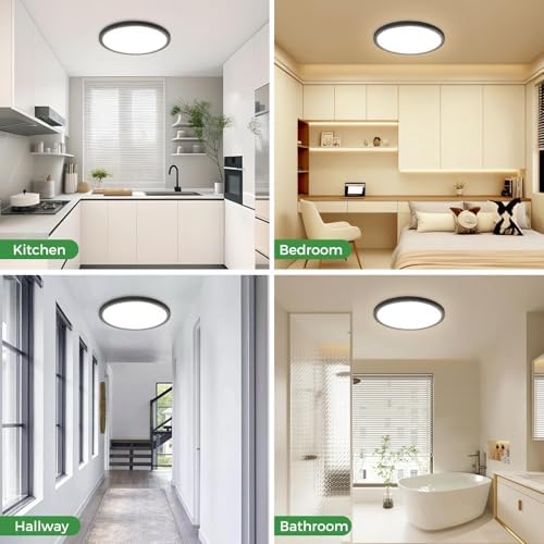 zemty 1Pack LED Flush Mount Ceiling Light, 9Inch 18W Dimmable Ceiling Lights - Image 7