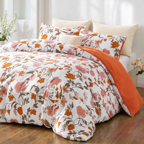 Exclusivo Mezcla Lightweight Reversible King Comforter Set Floral, 3 Piece by ExclusivoMezcla