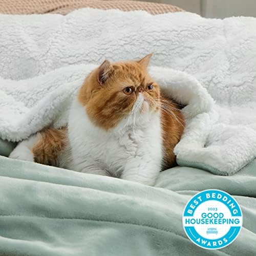 Bedsure GentleSoft Sherpa Fleece Blanket Queen Size - Image 2