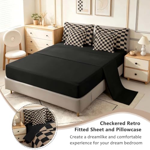 Checkered Retro Comforter Set - Image 4