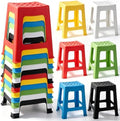 TURSTIN 12 Pack Plastic Stack Stools, 16.9 Inch Stackable Nesting Stools by TURSTIN