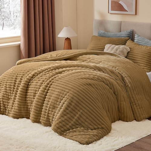 BEDELITE Fleece King Comforter Set, Fluffy Bed Set by BEDELITE