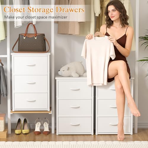 DAOUTIME 2-Pack Stackable Storage Drawers, Freestanding or Stackable Dresser - Image 4