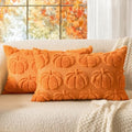 MIULEE Fall Pillow Covers Pumpkin Fall Decor Lumbar 12x20 Orange by MIULEE