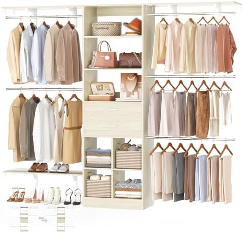 Besiost Closet System - 8FT Closet Organizer System by Besiost