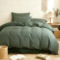 Striped Comforter Set Full Size 3 Pieces by Erwinmu