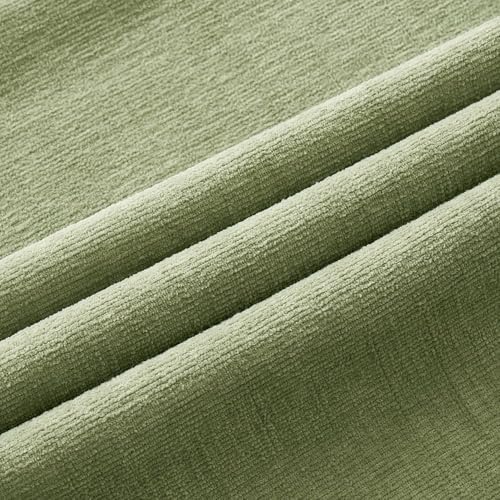 MIULEE Sage Green Chenille Couch Lumbar Throw Pillow Covers - Image 6