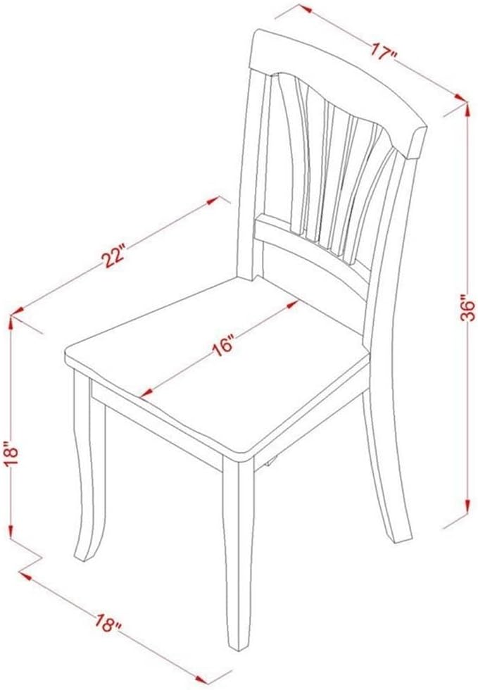 East West Furniture DMAV5-OAK-W 5 Piece Dinette Set for 4 Includes a Round Dining Room Table with Dropleaf and 4 Kitchen Dining Chairs, 42x42 Inch, Oak