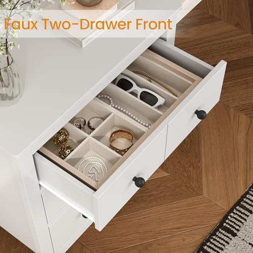 RoyalCraft 3 Drawer Nightstand for Bedroom, Modern End Table - Image 3