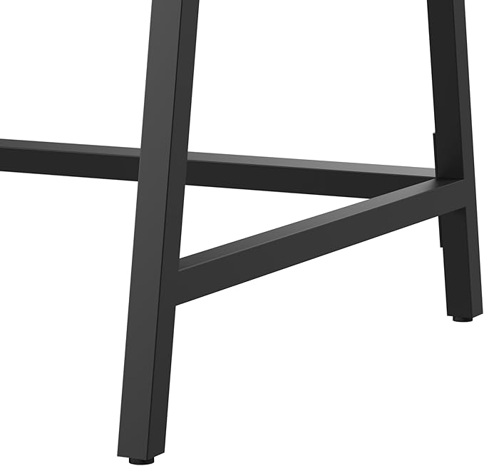 Bush Furniture Steele 54W Writing Desk in Dark Gray Hickory | Computer Table for Home Office Workspace