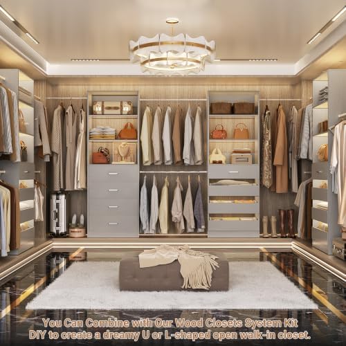 Aheaplus Closet System, 6-15Ft Closet Organizer - Image 5