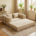 59" Convertible Floor Sofa Bed, Boneless Couches by ZEIINPA