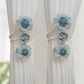 Curtain Tiebacks 2 Packs, Artificial Flower Curtain Holdbacks Clips, Flexible by YAOPEL