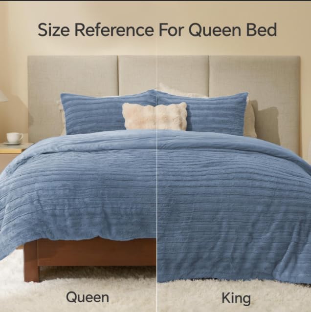 BEDELITE Faux Fur Twin/Twin XL Comforter Set, Fluffy Bed Set - Image 6