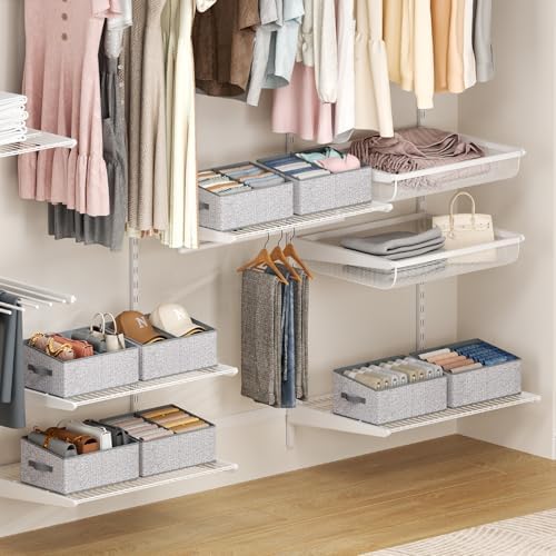 DIMJ Large Closet Shelf Organizer Bins 6 Packs - Image 5