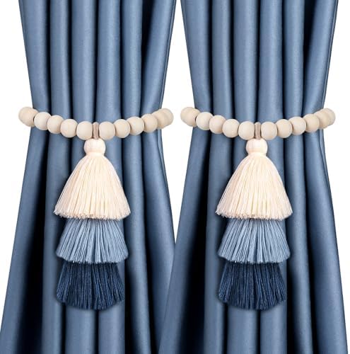 4 Pack Magnetic Curtain Tiebacks by TerrekraftMakeLuxuryTraysAffordable