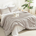 Litanika King Comforter Set, 3 Pieces Lightweight Solid Bed Set by Litanika