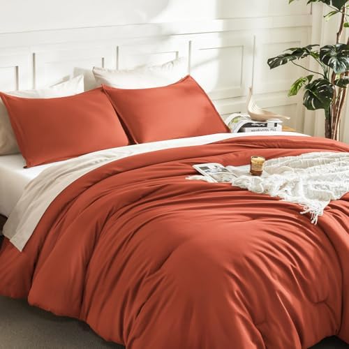 Litanika Comforter Full Size, 3 Pieces Lightweight Solid Bed Set - Image 5