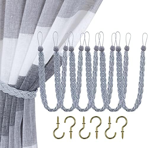 Home Queen Handwoven Rope Curtain Tiebacks by HomeQueen