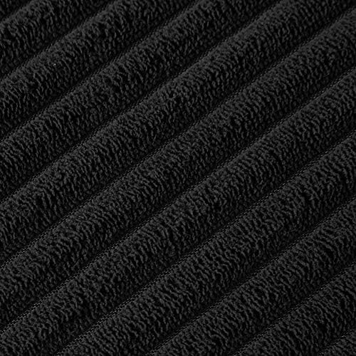 Fancy Homi Pack of 2 Black Lumbar Decorative Throw Pillow Covers - Image 5