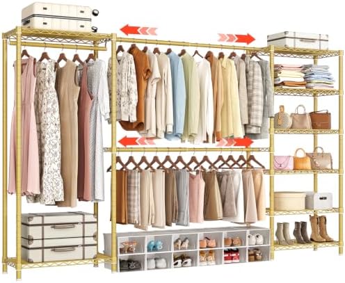 ONBRILL E3 Expandable Freestanding Closet Organizer System, Portable Closet by ONBRILL